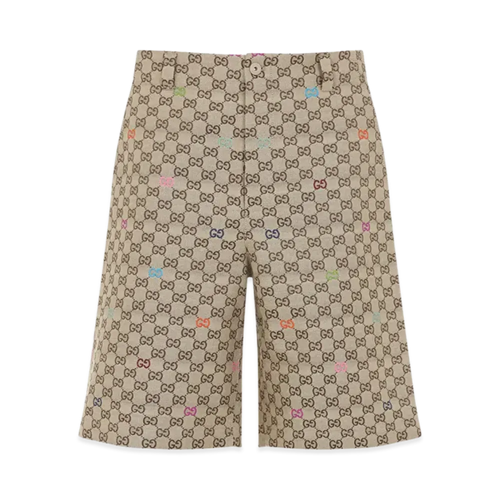 GUCCI Multicolor Fil Coupe Bermuda Shorts "Printed"