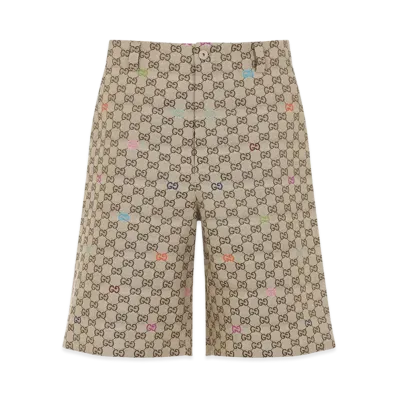GUCCI Multicolor Fil Coupe Bermuda Shorts "Printed"