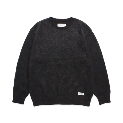 WACKO MARIA Marble Mohair Knit Sweater "Charcoal"