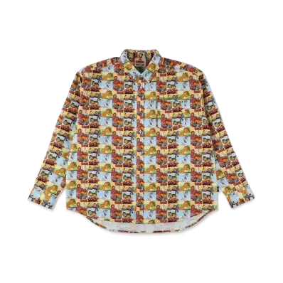 WIND AND SEA x GARFIELD Pattern Shirt "Garfield"