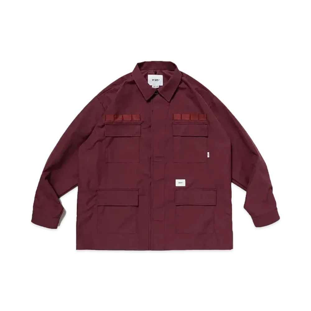 WTAPS JMOD 02 / LS / CTPL. Twill. Protect "Burgundy"