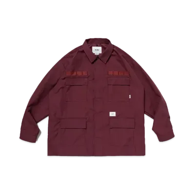WTAPS JMOD 02 / LS / CTPL. Twill. Protect "Burgundy"