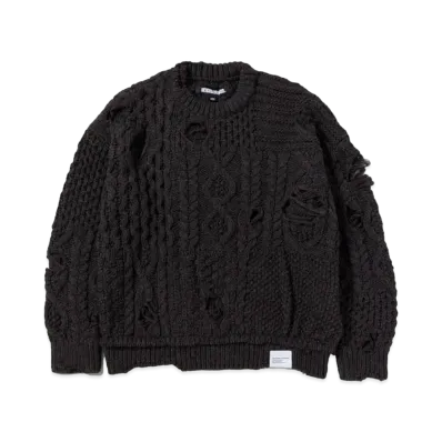 NEIGHBORHOOD Patchwork Savage Sweater "Charcoal"