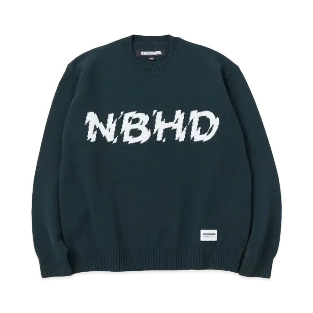 NEIGHBORHOOD Intarsia Sweater "Green"