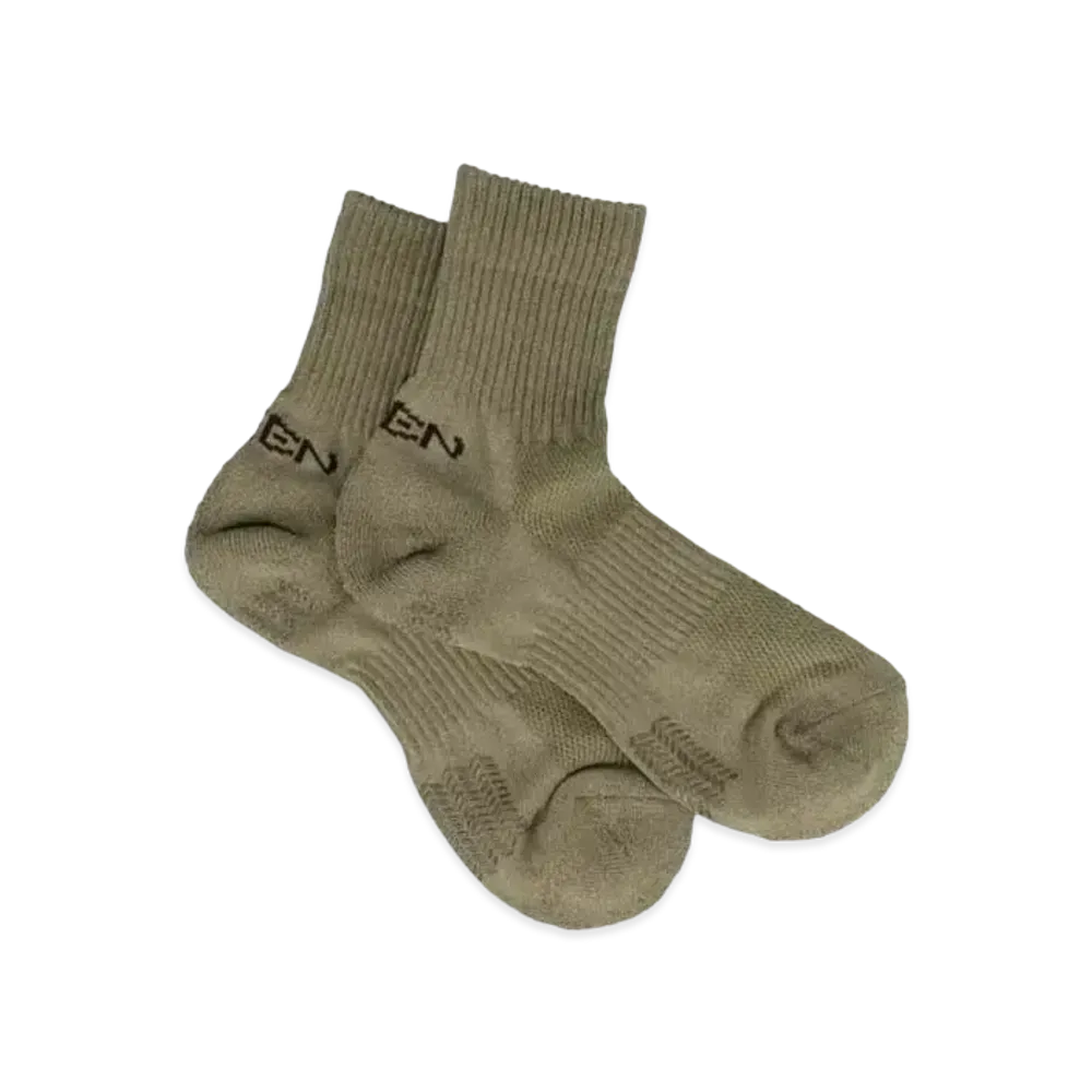KEEN Wa-Shi Socks Quarter "Brindle/Coffee"