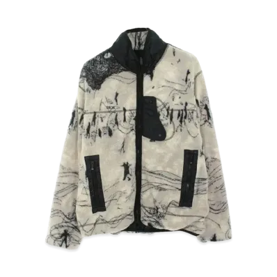 Dior x PETER DOIG Oblique Reversible Fleece Blouson "Gray/Black"