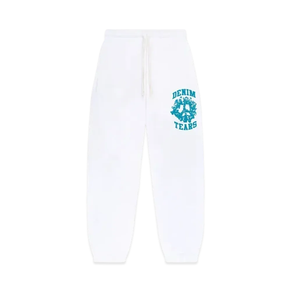 DENIM TEARS Denim University Sweat Pants "White"