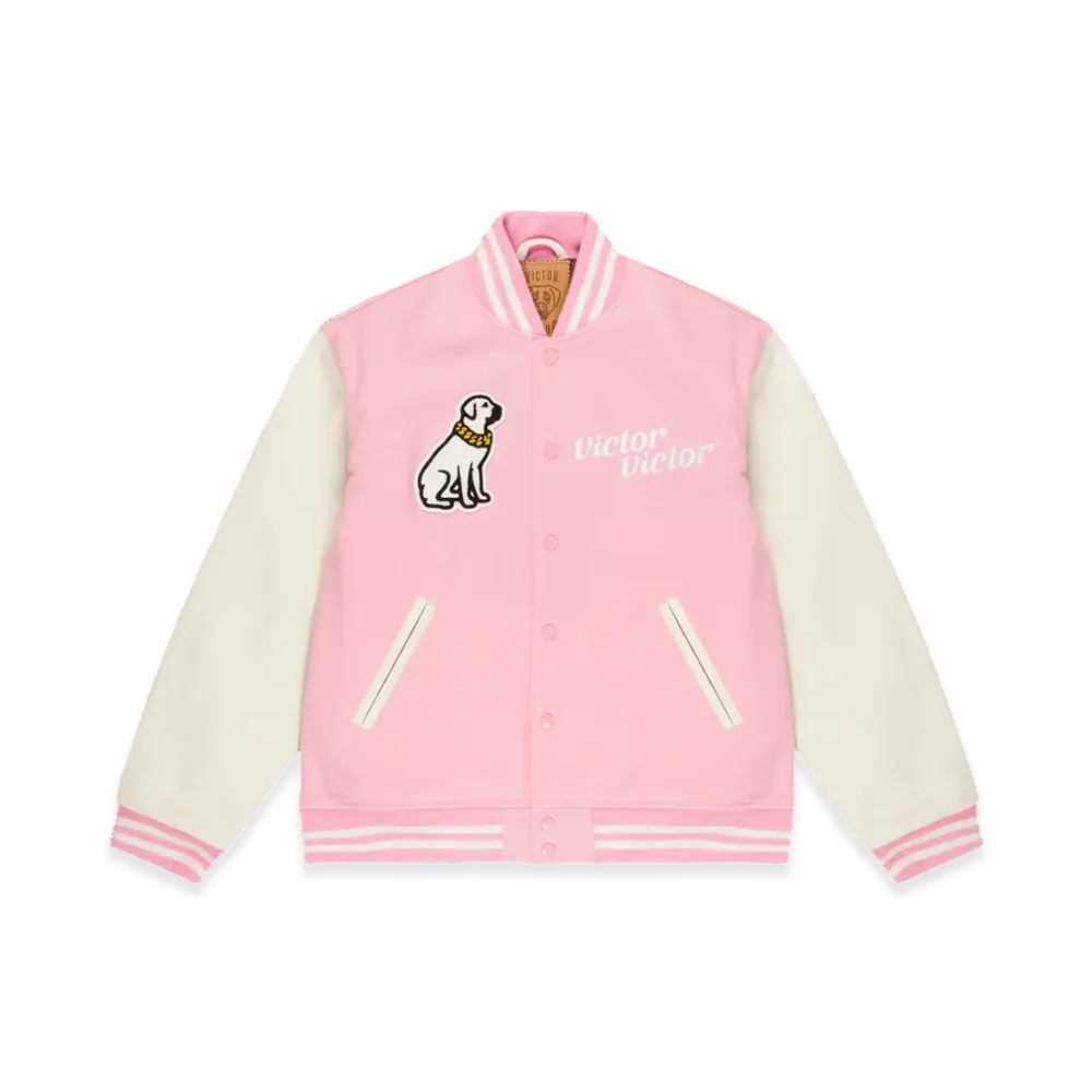 Victor Victor Worldwide Varsity Jacket "Pink"