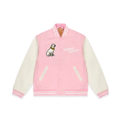 Victor Victor Worldwide Varsity Jacket "Pink"