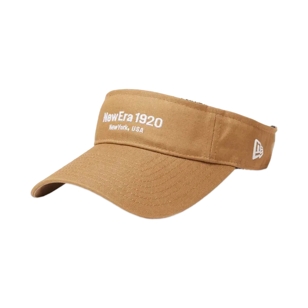 NEW ERA Golf Women's Sun Visor Long Visor Sustainable Fabric Denim "Beige"