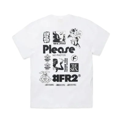 FR2 Please NO PHOTOS T-shirt "White"