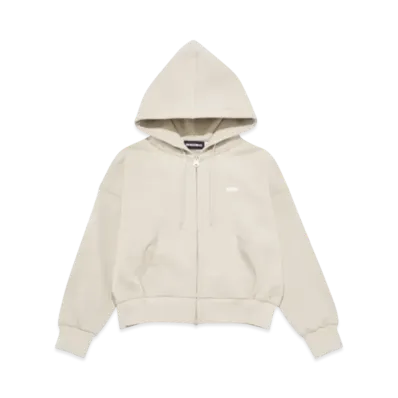 GOD SELECTION XXX Cropped Zip Hoodie GXL-A25-CS-04 "Beige"