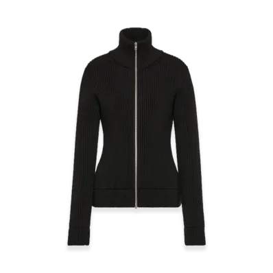 Maison Margiela Wool Zip Cardigan "Black"