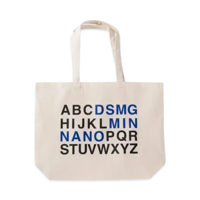 MIN-NANO x Dover Street Market Ginza Work Book Tote Bag "White"