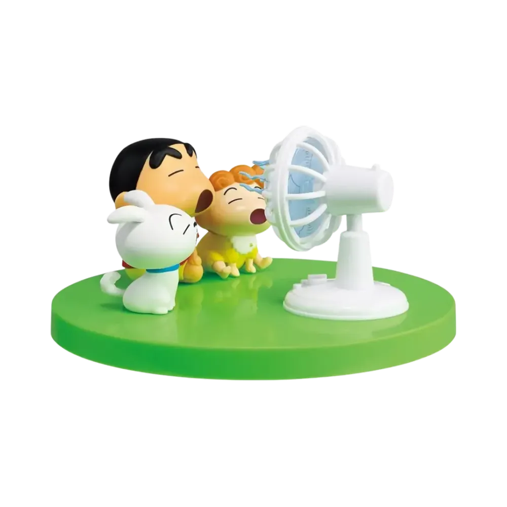 BANDAI "Ichiban Kuji" -Crayon Shin-chan Summer Vacation- A Prize Fan with "Ahhh" Diorama Figure