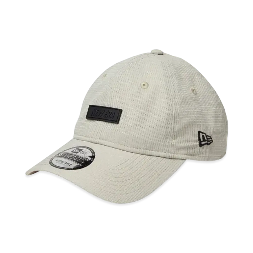 NEW ERA 9Twenty Performance Cap Dot Air Rubber Patch "Stone"