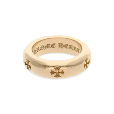 Chrome Hearts 22K Negative CH Plus Ring "Yellow Gold"