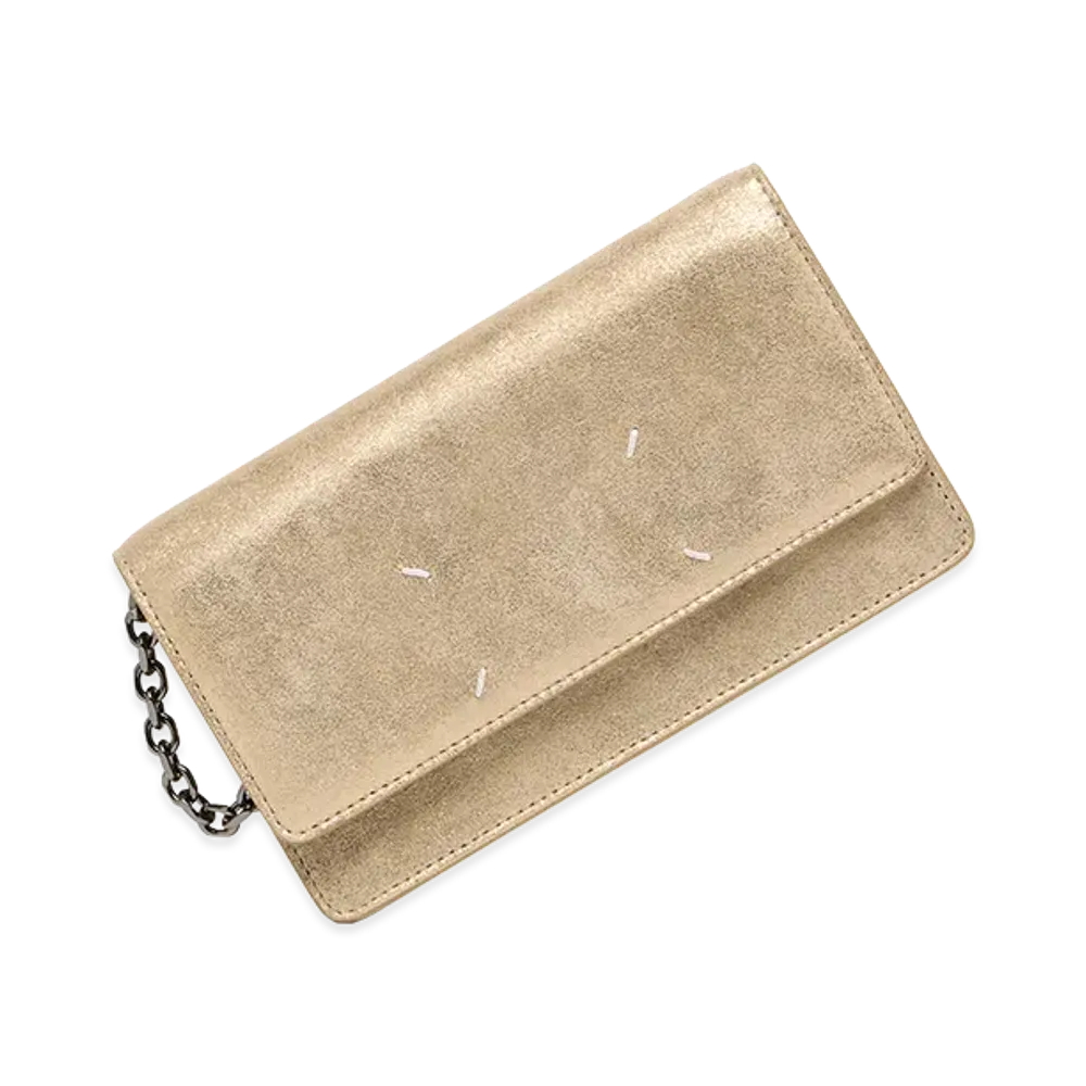 Maison Margiela 4-Stitch Chain Wallet "Gold"