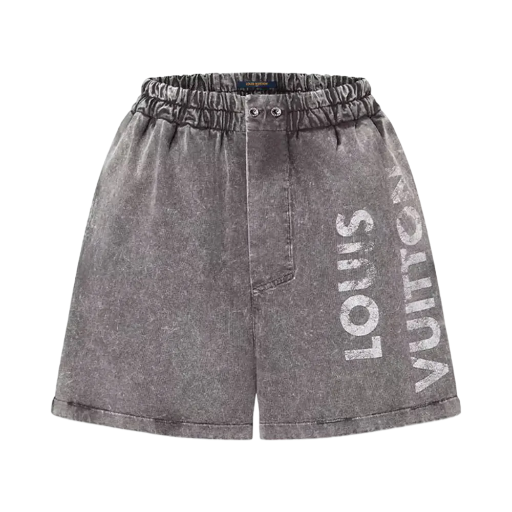 Louis Vuitton Vintage Effect Louis Vuitton Boxer Shorts "Metal Grey"