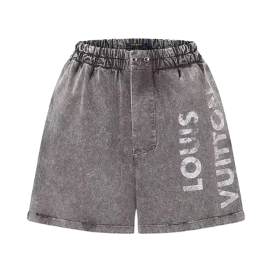 Louis Vuitton Vintage Effect Louis Vuitton Boxer Shorts "Metal Grey"