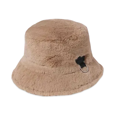FORSOMEONE FUR BUCKET HAT "BEIGE"