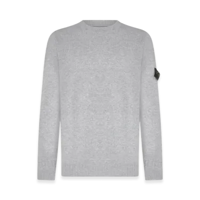 Stone Island 524A3 Lambswool Crewneck Knit - 22FW "Light Grey"