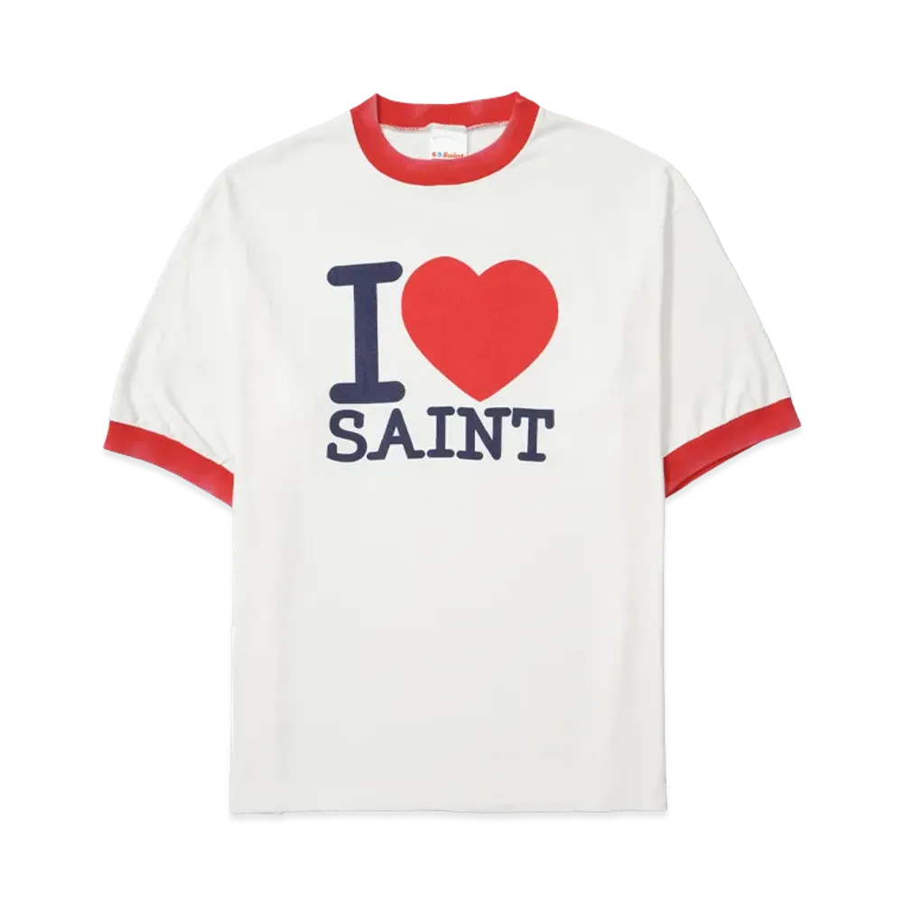 Saint Mxxxxxx SS T-Shirt I Love Saint "White"