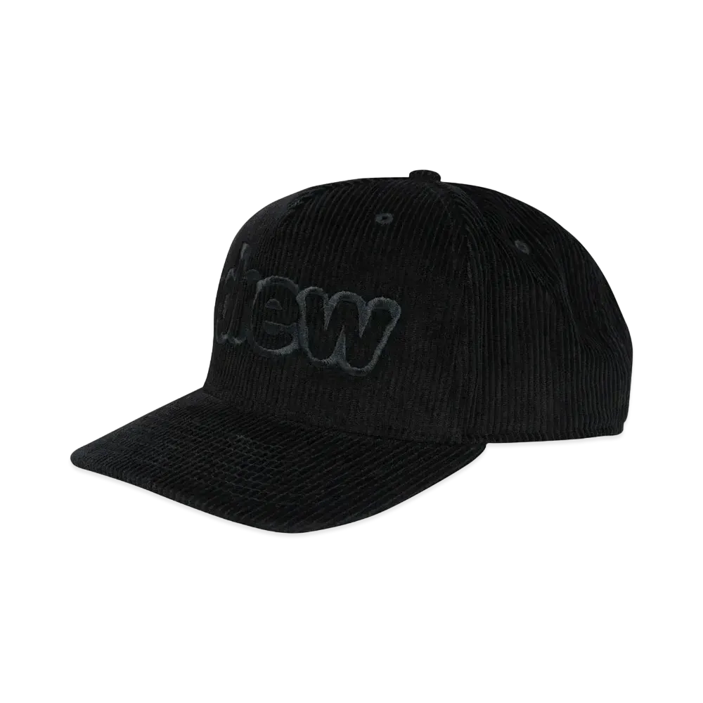drew house corduroy secret snapback "Black"