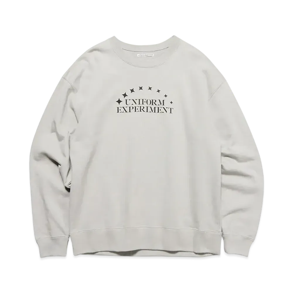 uniform experiment Stencil Logo Sweatshirt "Light Gray"