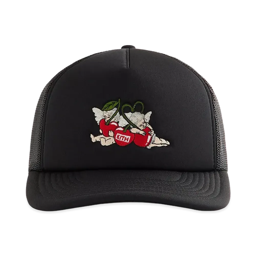 Kith Cherry Bunch Nolan Trucker Hat "Black"