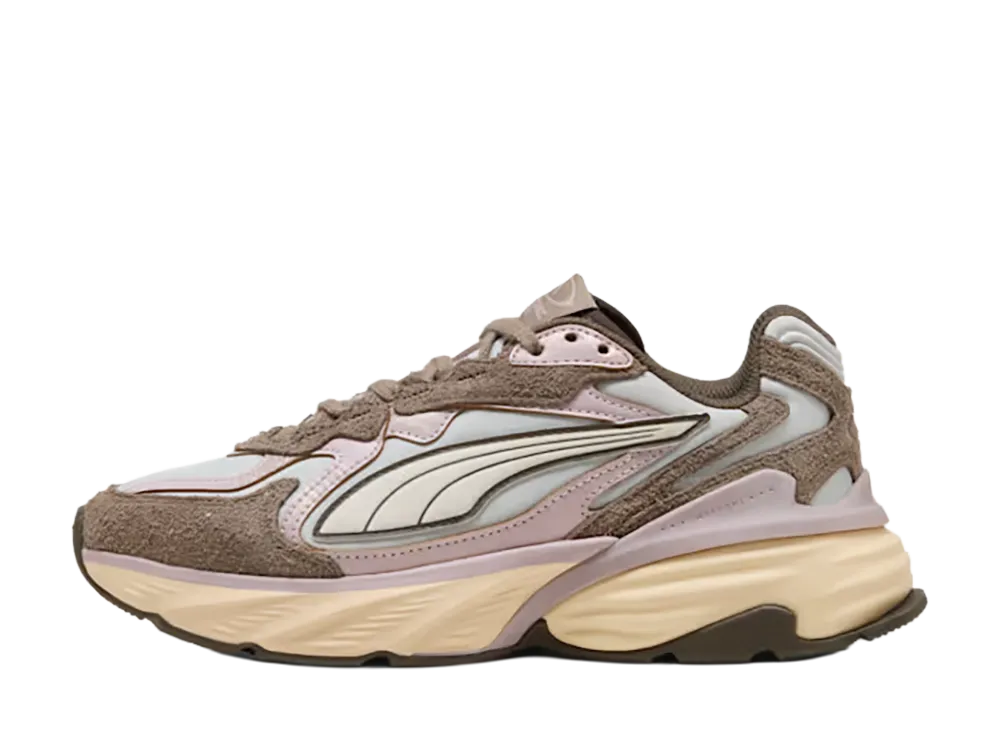 Puma Women's Fade LS Brushed Luxe "Glacial Gray/Powder Pink"