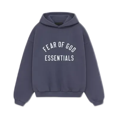 FEAR OF GOD Essentials Kid's Fleece Hoodie "Marine"