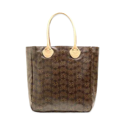 Needles LTHR. HANDLE BIG TOTE - PAPILLON PVC "Brown"