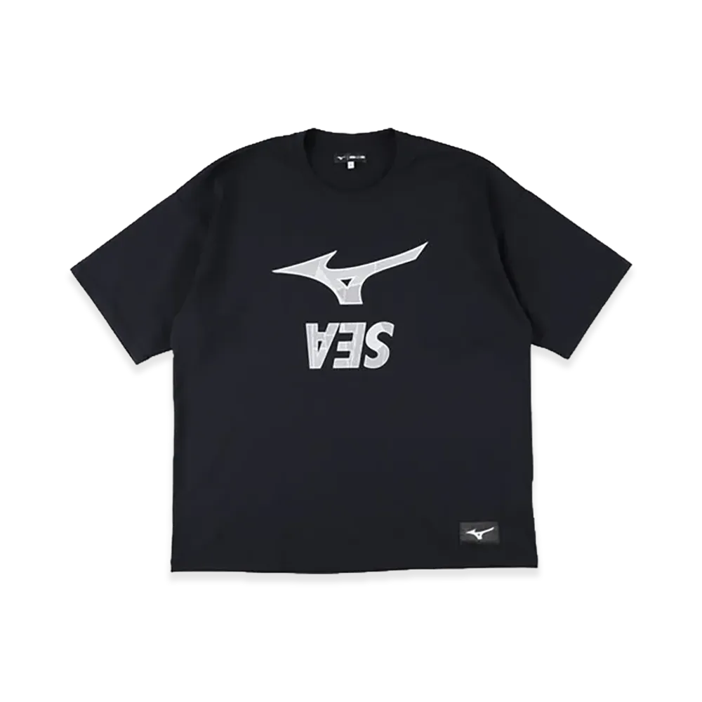 WIND AND SEA x MIZUNO Loose Fit S/S Tee "Black"