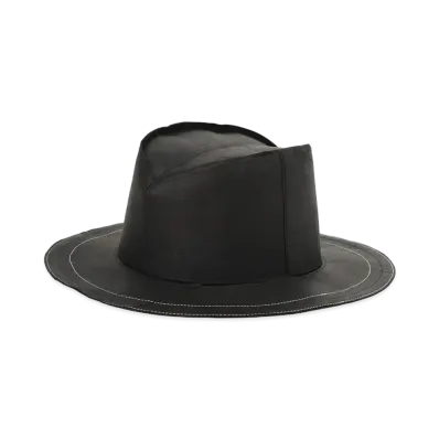 Wildside Yohji Yamamoto x Tetsuya Ishikawa Goat Skin Hat "Black"