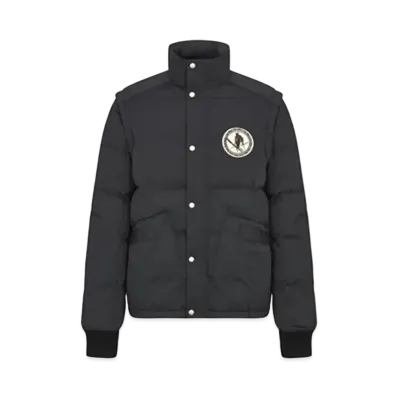 Dior Peter Doig Ski Jacket Cotton Blend Ottoman "Black"