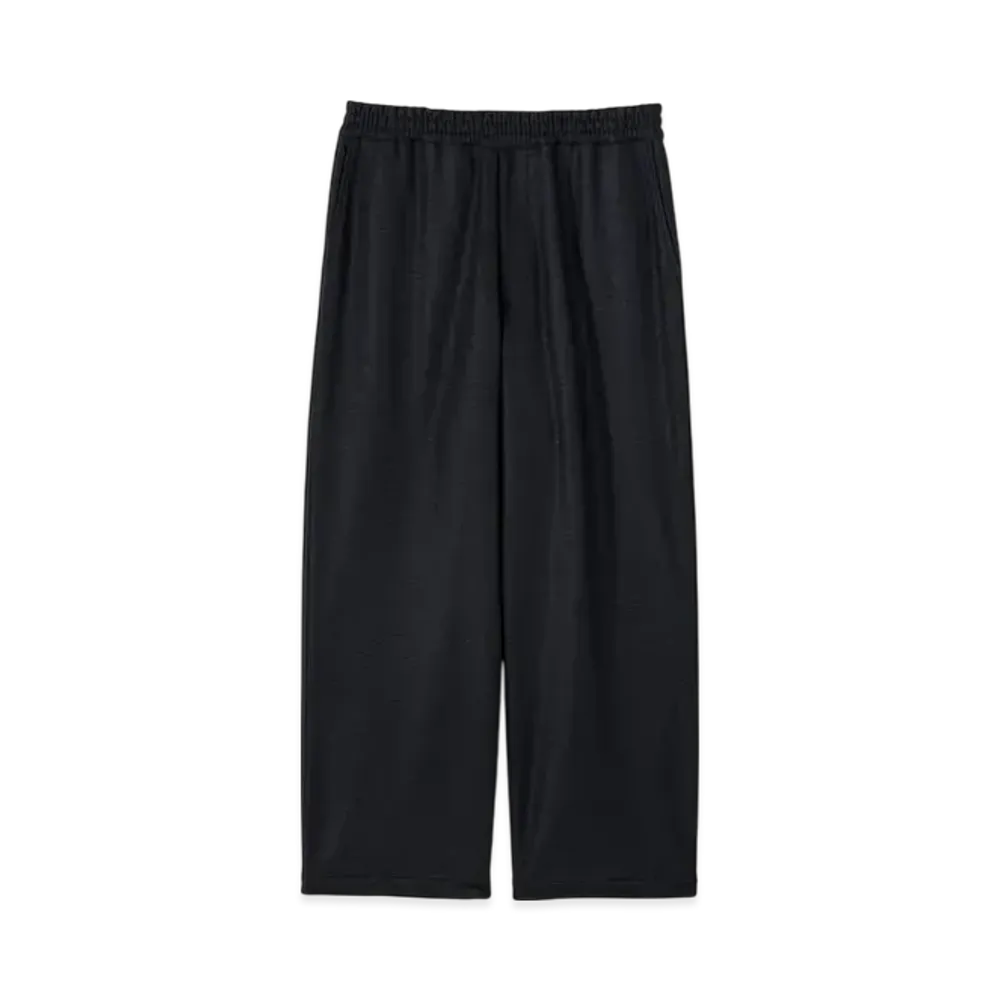 Graphpaper Wool Smooth Flannel Easy Wide Pants "Black"