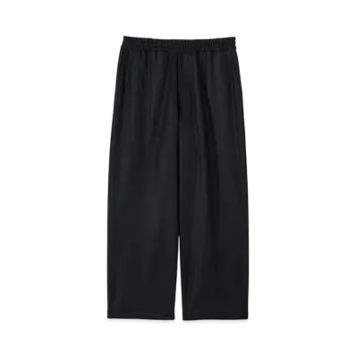 Graphpaper Wool Smooth Flannel Easy Wide Pants "Black"