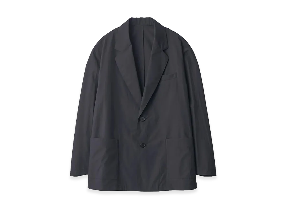 ssstein Cotton Nylon Easy Single Breasted Jacket "Black"