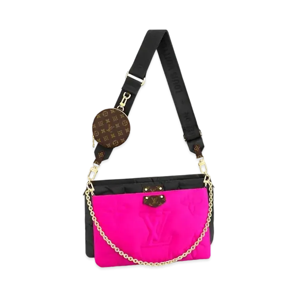 Louis Vuitton Accessoire Maxi Multi Pochettes "Noir/Fuchsia"