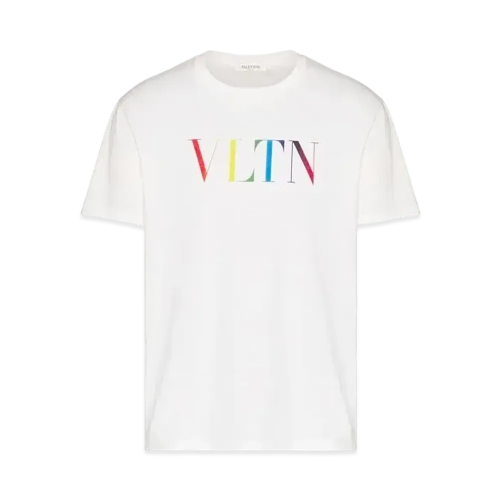 Valentino VLTN Multicolor Crew Neck T-shirt "White"