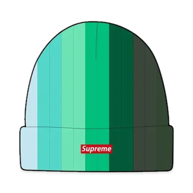 Supreme Gradient Crochet Beanie "Green"