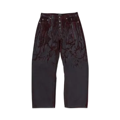 THUG CLUB Blood Lazered Denim Pants "Multi"