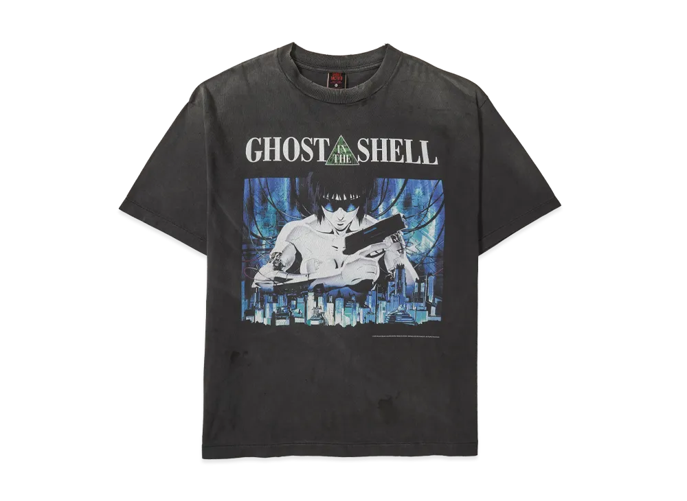 SAINT Mxxxxxx x GHOST IN THE SHELL GS_SS Tee_GITS "Black" SM-YS1-0000-C31