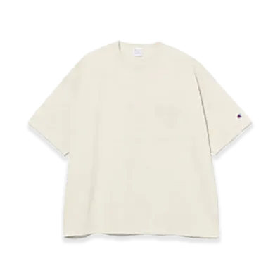 BEAMS x Champion x MIN-NANO Pocket T-shirt "Oatmeal"