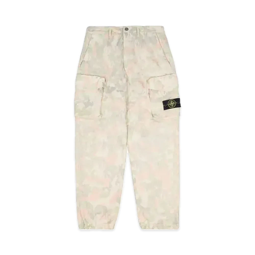 Supreme x Stone Island Reactive Ice Camo Ripstop Cargo Pant "Tan"