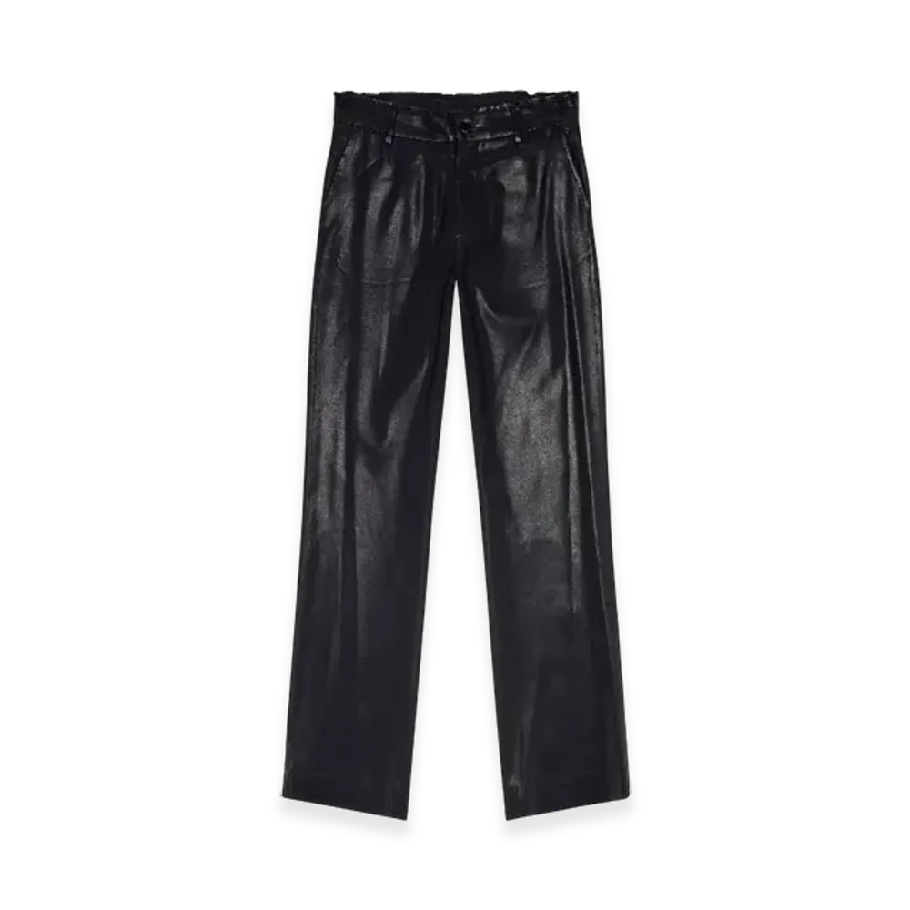 Diesel P-Kiley-Heav Cool Wool Pants With Denim-Trim Waist "Black"