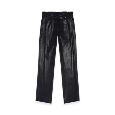 Diesel P-Kiley-Heav Cool Wool Pants With Denim-Trim Waist "Black"