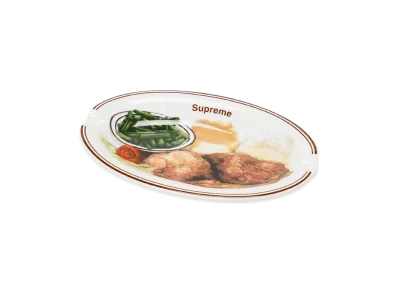 Supreme Chicken Dinner Plate Ashtray "White"