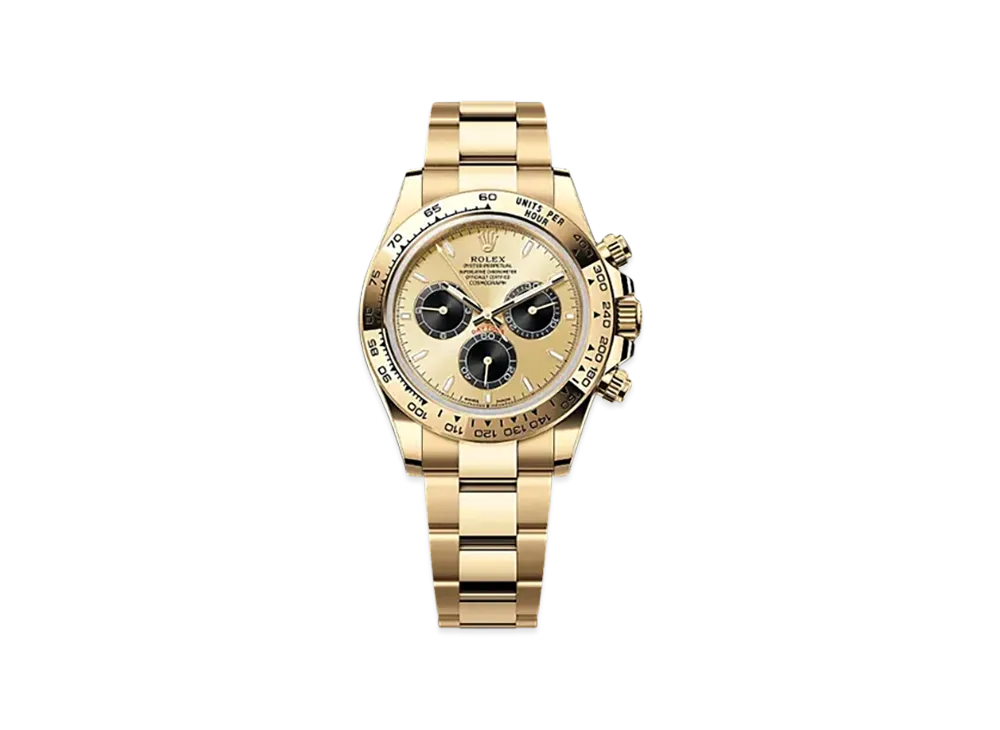 ROLEX Cosmograph Daytona 40mm Yellow Gold 126508 "Golden Bright Black"
